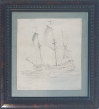 Load image into Gallery viewer, Willem Van Der Velde II 17th.Century Dutch School Study Of A Warship 1690