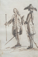 Load image into Gallery viewer, Mid 18th.Century Fashion Pen And Ink Drawing 1750