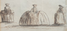 Load image into Gallery viewer, Mid 18th.Century Fashion Pen And Ink Drawing 1750