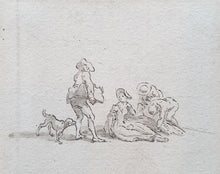 Load image into Gallery viewer, Thomas Ross Fl.1730-1757 Pen And Ink Figure Studies