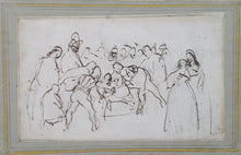 Load image into Gallery viewer, Sir David Wilkie R.A. Early 19th.Century Pen And Ink Compositional Study
