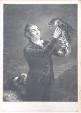 Load image into Gallery viewer, The Falconer 18th.Century Mezzotint Engraving By SW Reynolds After James Northcote 1797