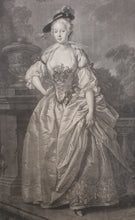 Load image into Gallery viewer, The Honourable Lady Christian Moray Of Abercairny 18th.Century Mezzotint Engraving By J Faber After Jeremiah Davison Circa.1745