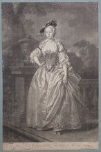 Load image into Gallery viewer, The Honourable Lady Christian Moray Of Abercairny 18th.Century Mezzotint Engraving By J Faber After Jeremiah Davison Circa.1745