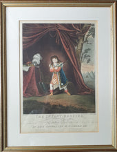 Load image into Gallery viewer, The Infant Roscius Master Grossmith As He Appeared At The London Theatres In The 6th. Year Of His Age In The Character Of Richard III Aquatint Engraving Circa.1824