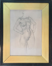 Load image into Gallery viewer, Robert Sargent Austin R.A. Pencil Study Female Nude 1947