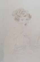 Load image into Gallery viewer, Josiah Slater Early 19th.Century Group Portrait Drawing The Lancaster Family Circa.1830