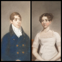 Load image into Gallery viewer, Ellen Wallace Sharples A Pair Of Early 19th.Century Pastel Portraits Circa. 1810