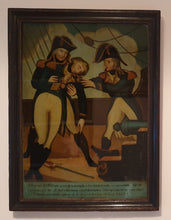 Load image into Gallery viewer, Admiral Lord Nelson Mortally Wounded Early 19th.Century Glass Print Published 1805
