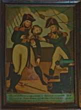 Load image into Gallery viewer, Admiral Lord Nelson Mortally Wounded Early 19th.Century Glass Print Published 1805