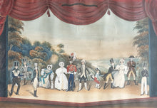 Load image into Gallery viewer, "The Rivals" 19th.Century Primitive Watercolour Drawing Of A Theatrical Performance 1835