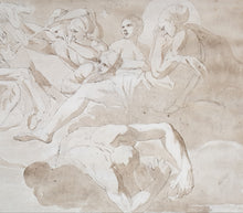 Load image into Gallery viewer, James Barry R.A. Pen And Ink Drawing Apollo And Artemis Circa.1770