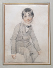 Load image into Gallery viewer, Benjamin Burnell Pencil Portrait Drawing Of A Young Boy Circa.1800