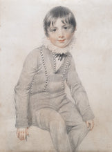 Load image into Gallery viewer, Benjamin Burnell Pencil Portrait Drawing Of A Young Boy Circa.1800