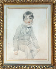 Load image into Gallery viewer, Benjamin Burnell Pencil Portrait Drawing Of A Young Boy Circa.1800