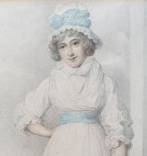 Load image into Gallery viewer, R Cosway Pencil And Watercolour Portrait Mary Pilkington