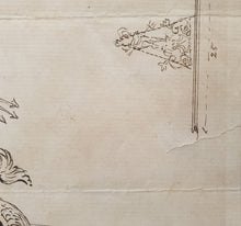 Load image into Gallery viewer, 18th.Century British School Pen And Ink Design For A Fountain Dedicated To Neptune