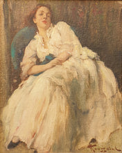 Load image into Gallery viewer, Fernand Toussaint Oil Painting A Quiet Moment Circa.1930
