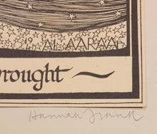 Load image into Gallery viewer, Hannah Frank Glasgow School Lithograph Wrap Thy Form In A Mantle Grey Star-Inwrought Circa.1940