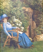 Load image into Gallery viewer, Sir Edward John Poynter P.R.A Watercolour "In A Nook With A Book" 1909