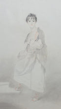 Load image into Gallery viewer, George Henry Harlow After Sir Thomas Lawrence Chalk Portrait Lady Frances Hamilton Circa.1804