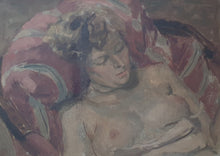 Load image into Gallery viewer, Anthony Devas A.R.A Oil Study Of The Artists Wife Nicolette Macnamara Circa.1935