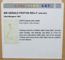 Load image into Gallery viewer, Sir Gerald Festus Kelly Pencil Study Circa.1900