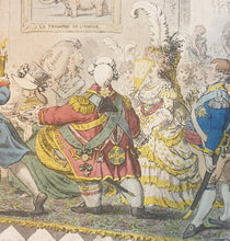 Load image into Gallery viewer, James Gilray Hand Coloured Etching The Bridal Night 1797