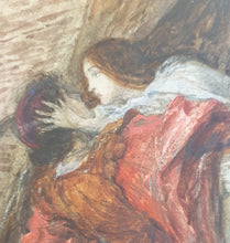 Load image into Gallery viewer, Frank Dicksee Watercolour Drawing Romeo And Juliet
