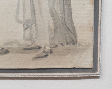 Load image into Gallery viewer, Paul Sandby R.A Pen Ink & Watercolour Study Of A Courting Couple Circa.1770