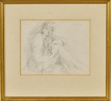 Load image into Gallery viewer, Anthony Devas A.R.A Figure Study Pencil Drawing 1940