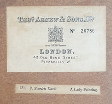 Load image into Gallery viewer, John Scarlett Davis Pencil Study Of A Woman Painting Circa.1831