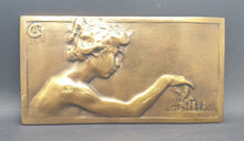Load image into Gallery viewer, Alexandre Charpentier Rare Group Of Bronze Art Nouveau Plaques Circa.1890