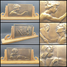 Load image into Gallery viewer, Alexandre Charpentier Rare Group Of Bronze Art Nouveau Plaques Circa.1890