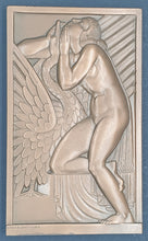 Load image into Gallery viewer, André Lavrillier Art Déco Bronze Plaque Léda Et Le Cygne 1925