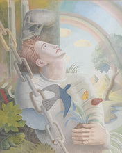 Load image into Gallery viewer, Harold Jones 20th.Century British School Gouache Watercolour Painting Civilised Man