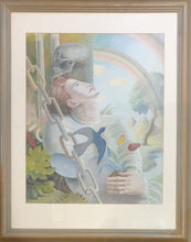 Load image into Gallery viewer, Harold Jones 20th.Century British School Gouache Watercolour Painting Civilised Man