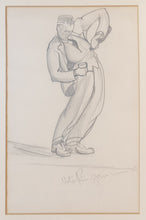 Load image into Gallery viewer, Victor Reinganum Pencil Drawing The Drinker 1926