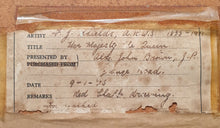 Load image into Gallery viewer, Frederic James Shields A.R.W.S Red Chalk Drawing "Her Majesty The Queen" 1883