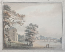 Load image into Gallery viewer, 18th.Century British School Topographical Watercolour Drawing The River Thames At Richmond From Asgill House Circa.1780