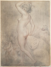 Load image into Gallery viewer, Giovanni Battista Cipriani R.A. Large Chalk Drawing Venus And Cupid Circa.1780