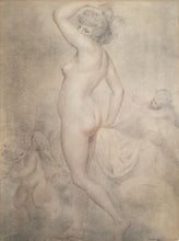 Load image into Gallery viewer, Giovanni Battista Cipriani R.A. Large Chalk Drawing Venus And Cupid Circa.1780