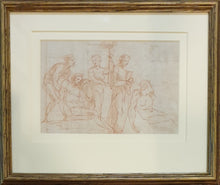 Load image into Gallery viewer, Simone Cantarini 17th.Century Italian School Red Chalk Drawing Figure Studies Circa.1640