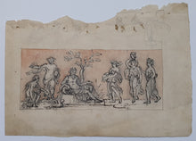 Load image into Gallery viewer, Robert Smirke R.A. Pen And Ink Drawing A Classical Frieze Circa.1790