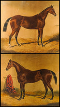 Load image into Gallery viewer, John Joseph Fonseça Pair Of Watercolour Horse Portraits Madras 1866