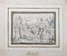 Load image into Gallery viewer, François Boitard Pen Ink And Watercolour Drawing A Roman Triumph Circa.1710