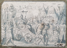 Load image into Gallery viewer, François Boitard Pen Ink And Watercolour Drawing A Roman Triumph Circa.1710