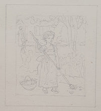 Load image into Gallery viewer, Kate Greenaway A Group Of Ten Original Drawings For The Story Of A Good Girl & The History Of A Bad Girl Circa.1886