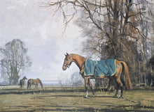 Load image into Gallery viewer, Walter Jennings Equine Oil Painting "Copper & Blue" Circa.1960