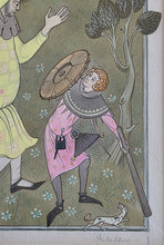 Load image into Gallery viewer, Pauline Baynes Original Watercolour Drawing "The Giant With The Wooden Club" 1960